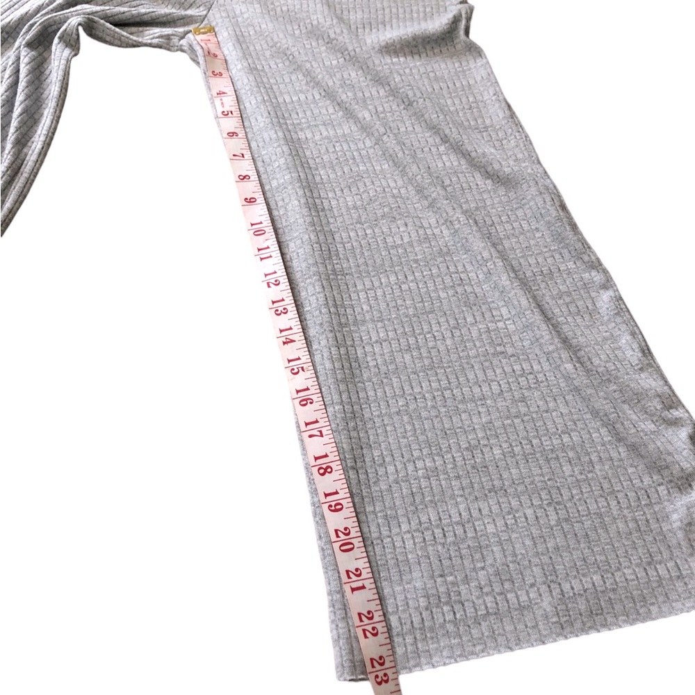 ZARA Trafaluc Grey Ribbed Ruffle Jumpsuit - Picture 9 of 9